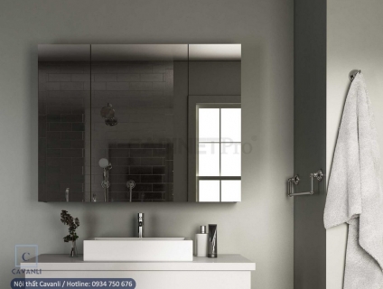 Tủ kệ nhà vệ sinh tủ nhà tắm đẹp hiện đại mang phong cách Cavanli