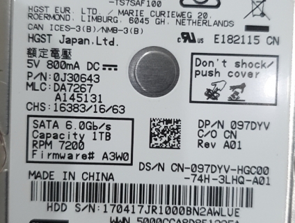 Cần mua: mainboard ổ cứng hitachi với thông số như hình