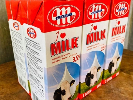 Sữa Ba Lan Mlekovita I Love Milk hộp lẻ 1 lít