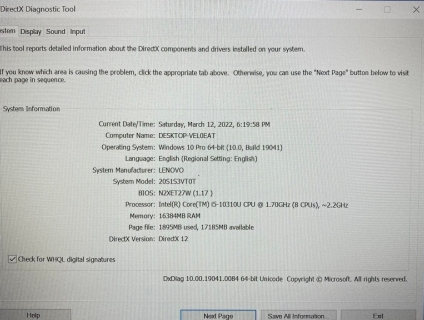 Lenovo ThinkPad T14  i5-10310U (8 CPUs) 16GB DDR4 SSD 512GB. Fullbox