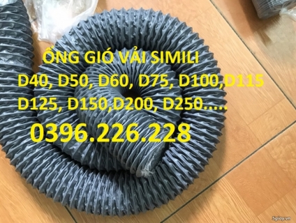 Cung cấp ống gió vải phi 150 dùng thông gió hút mùi , ống dài 10m
