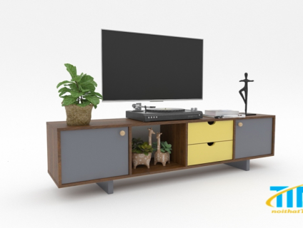 Kệ Tivi TI-KTV051 màu nâu đen
