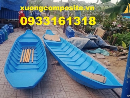 Bán thuyền chèo tay cho 3 người, thuyền composite giá rẻ