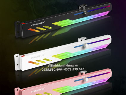 Thanh đỡ VGA CoolMoon GT8, Led ARGB, đồng bộ Hub CoolMoon hoặc Main.