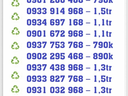 Sim Phong Thủy Thần Tài Lộc Phát Đầu 09