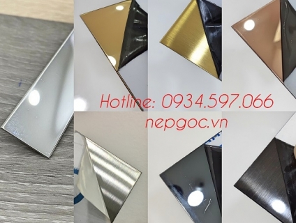 Nẹp la inox 304 - Lập là inox - La cuộn trang trí vách