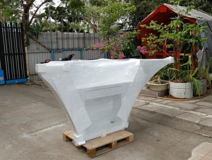 Quầy lễ tân composite bền đẹp chất lượng