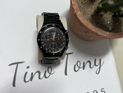 Đồng hồ Swatch Black Coat, Ice Watch White, BR dây Nato, s2squre