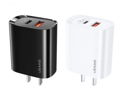 Củ Sạc US-CC085 T23 QC3.0+PD3.0 18W Digital Display Fast Charger （EU）