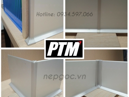 Len chân tường DCP10 - Phào chỉ tường nhôm cao 10cm