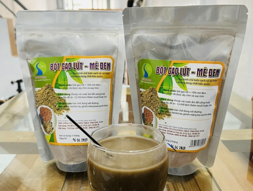 Bột Gạo Lứt Mè Đen Kết Hợp Cơm Miss Lim