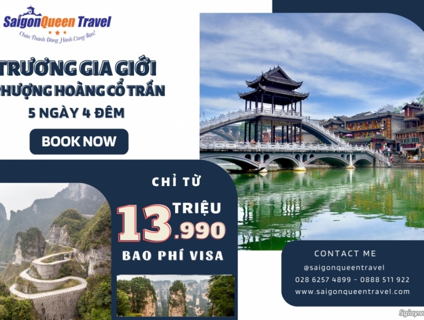 TOUR DU LỊCH TRUNG QUỐC 5 NGÀY 4 ĐÊM