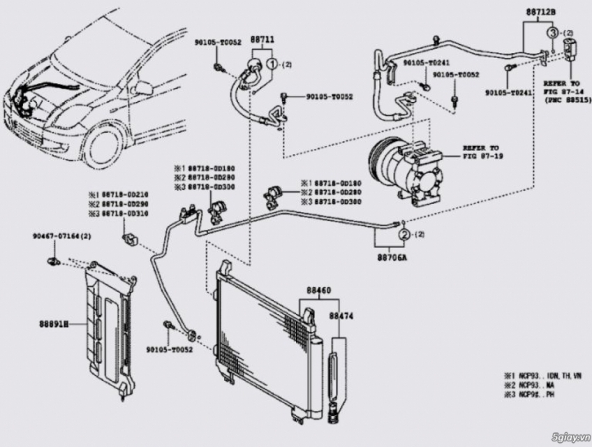 Dàn nóng Vios 2008-2013 - 884600D130