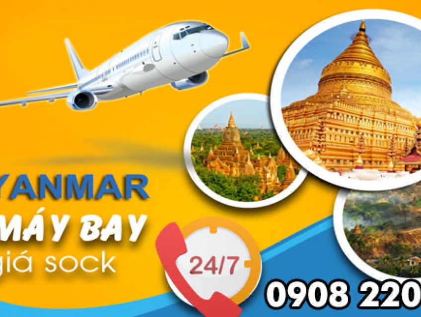 Myanmar Airways ưu đãi vé máy bay đi Myanmar