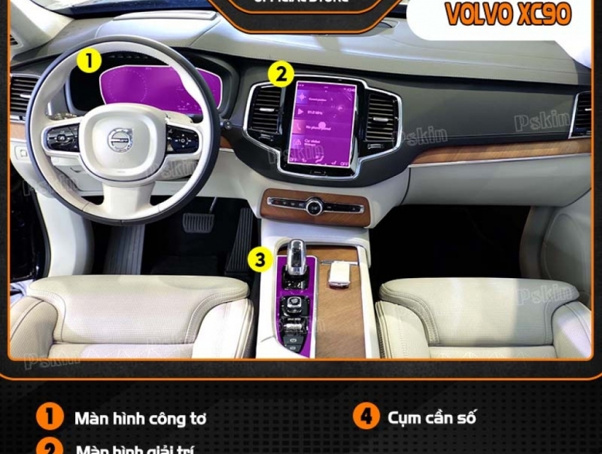 Dán PPF bảo vệ nội thất ô tô Volvo XC90