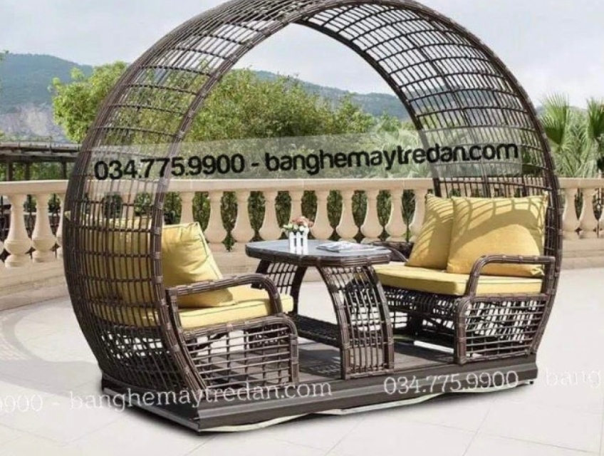 Bàn ghế chụp hình, decor ngoài trời cao cấp tại TP HCM