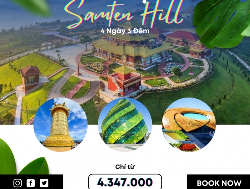 TOUR DU LỊCH ĐÀ LẠT – SAMTEN HILL 4 NGÀY 3 ĐÊM