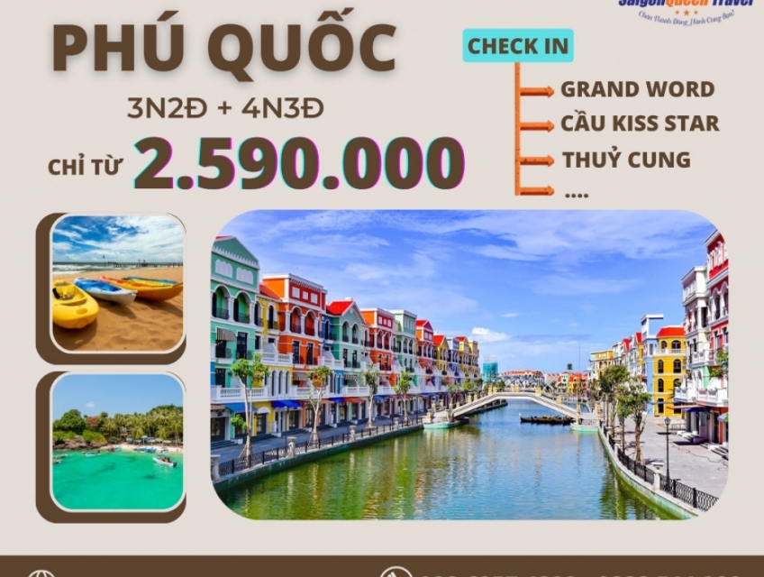 TOUR DU LỊCH PHÚ QUÓC 3 NGÀY 2 ĐÊM – 4 NGÀY 3 ĐÊM