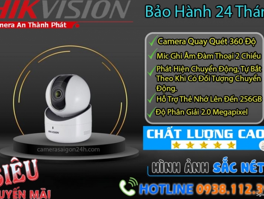 Lắp Camera IP Robot 2MP Chính Hãng HIKVISION