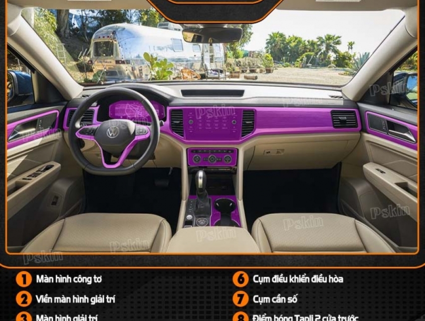 Dán nội thất Lexus ES300 2019 – 2023 PPF tự phục hồi vết xước