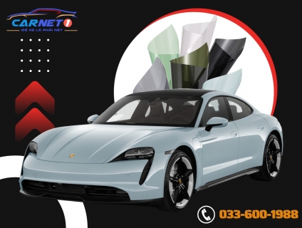 Dán phim cách nhiệt ô tô Porsche Taycan ở đâu Hà Nội giá rẻ?