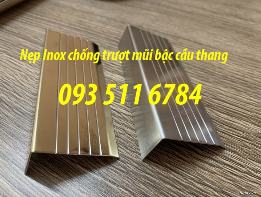 Cần Bán: Nẹp Inox cầu thang chống trượt Nẹp trang trí cầu thang