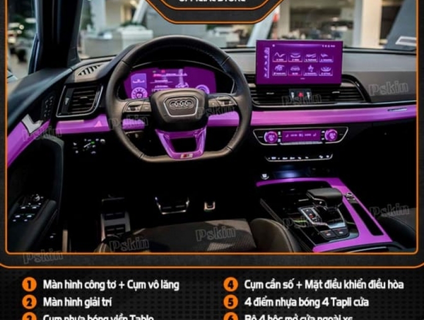 Dán PPF nội thất ô tô Audi Q5 2019-2023 cao cấp
