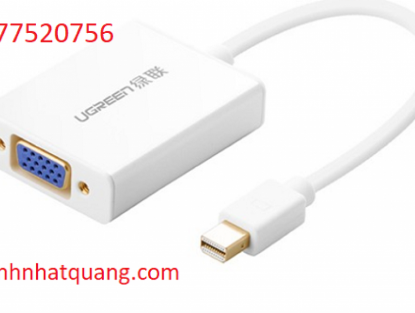 Cáp chuyển đổi Mini displayport to VGA + Audio chính hãng Ugreen 10437