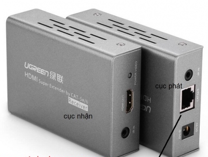 Bộ khuếch đại HDMI 100m qua cáp mạng Ugreen 40210 cao cấp