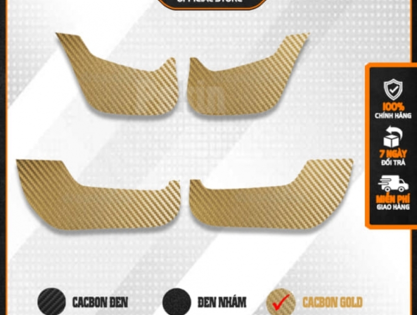 Dán Tapli cửa ô tô Vinfast VFe34 vân Carbon