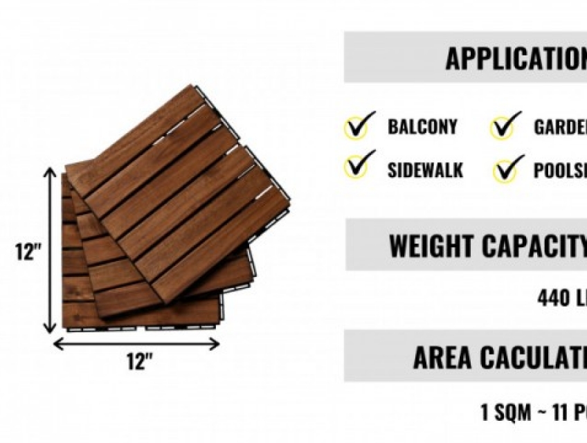 Vỉ sàn 6 nan gỗ keo