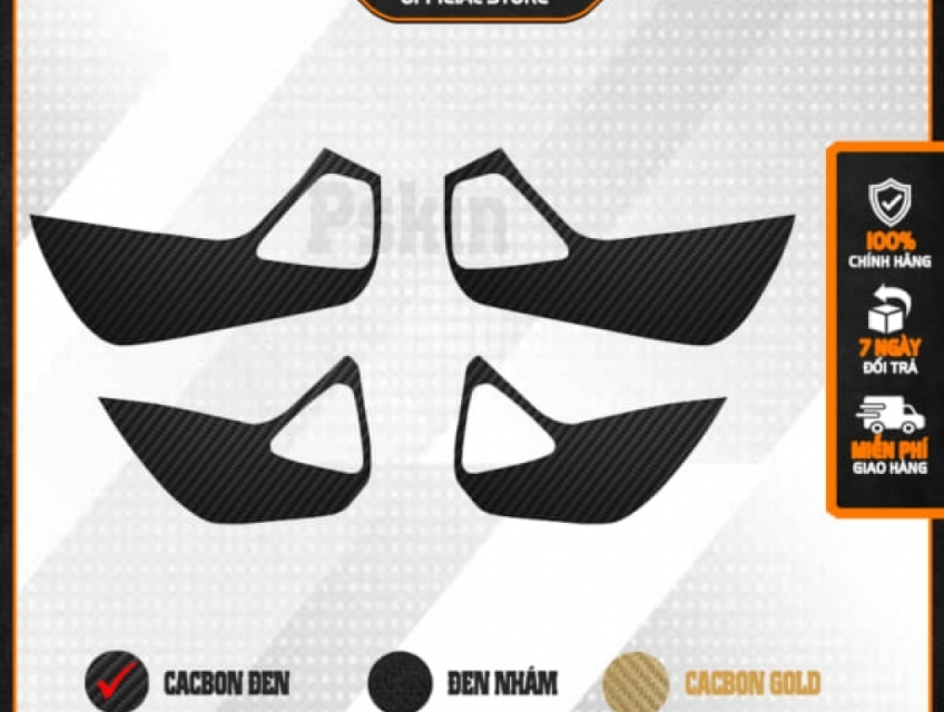 Dán Tapli cửa Toyota Altis 2022 – 2023 vân Carbon 5D cao cấp