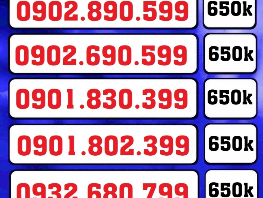 Xả Kho Sim Mobifone Số Đẹp Giá Rẻ Trả Trước
