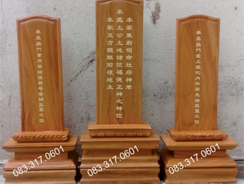Bán bài vị thờ bằng gỗ, bán bài vị thờ gia tiên