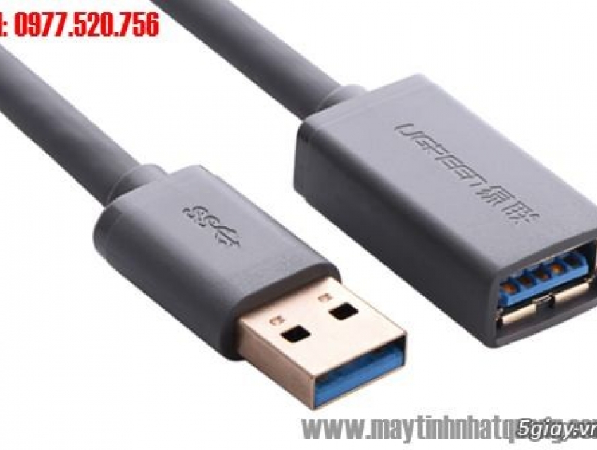 Cáp USB 3.0 nối dài 1,5M 3M Ugreen chính hãng giá rẻ tại Hải Phòng