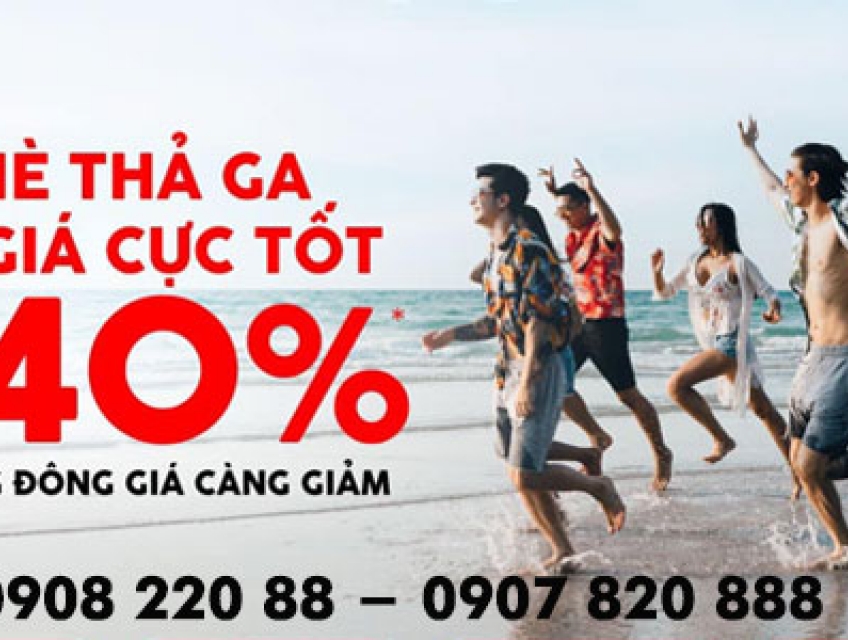 AirAsia giảm đến 40% giá vé máy bay nhóm