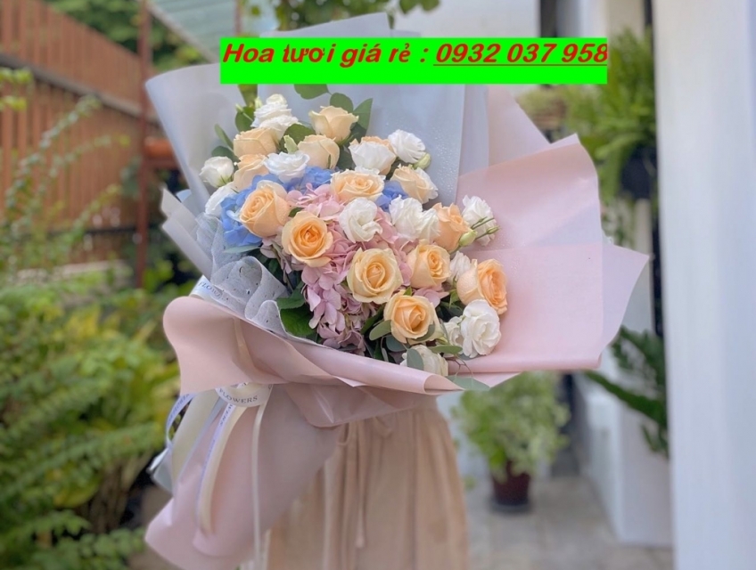 Shop hoa tươi gái rẻ quận bình thạnh, hoa khai trương giá rẻ