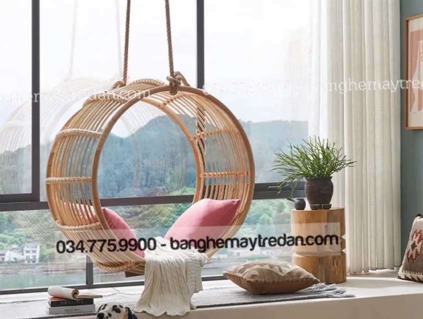 Ghế đu treo thư giãn hình tròn độc đáo