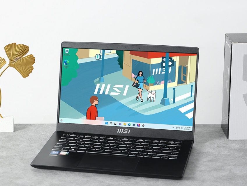 MSI Modern 14: Core i5 Gen12/16G/512G/14in FHD IPS/đèn phím/còn BH 17t