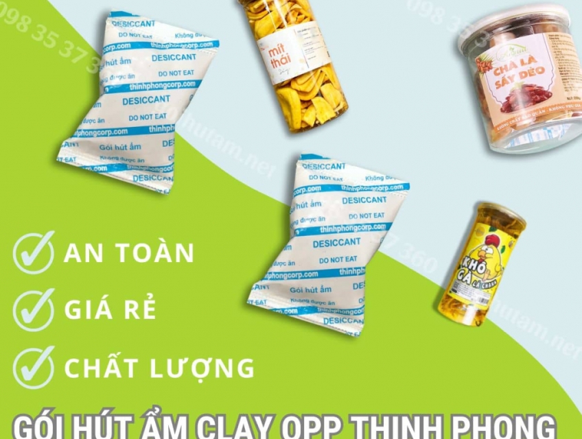 Gói hút ẩm bảo quản thực phẩm khô