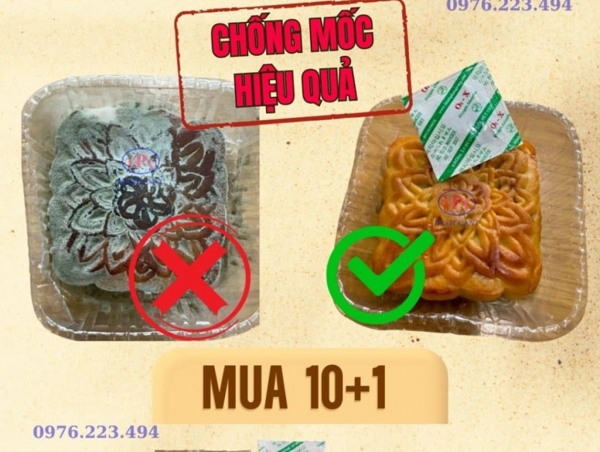 gói hút oxy cho bánh trung thu