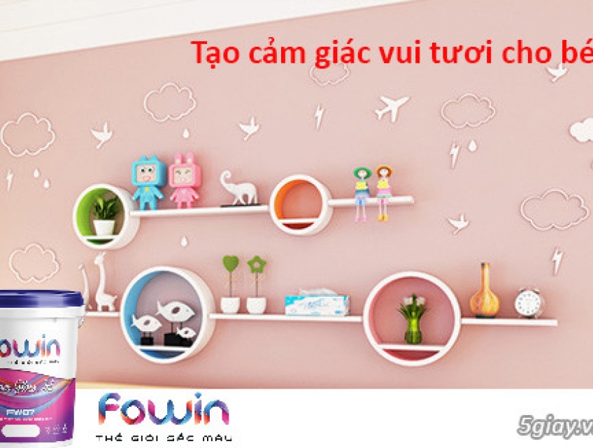 BIẾN HÓA TƯỜNG NHÀ THÀNH BỨC TRANH ĐẦY MÀU SẮC TỪ SƠN NƯỚC FOWIN