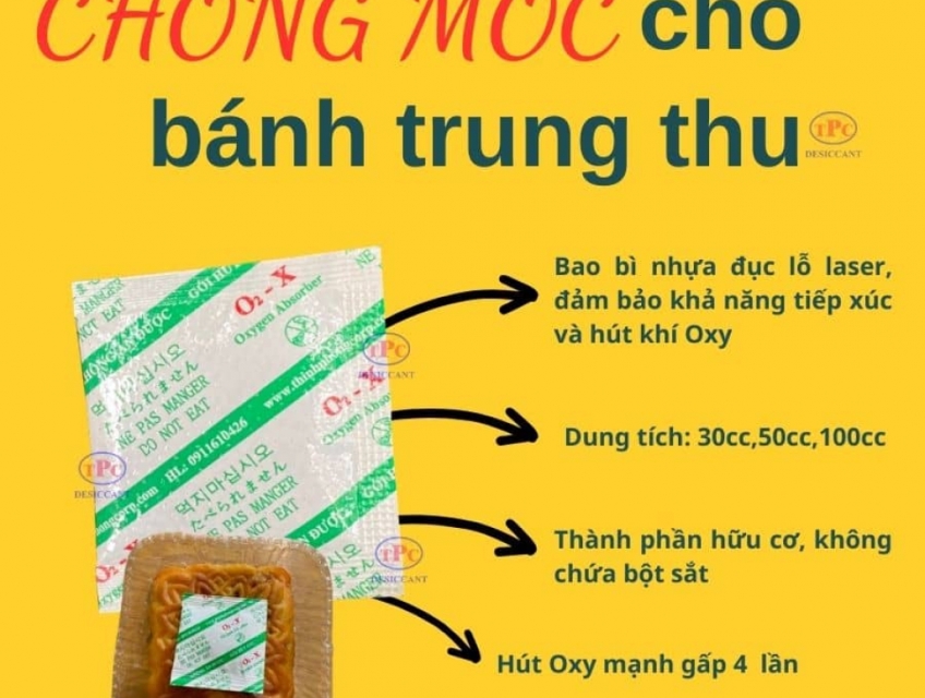 Gói Hút Oxy Cho Bánh Trung Thu