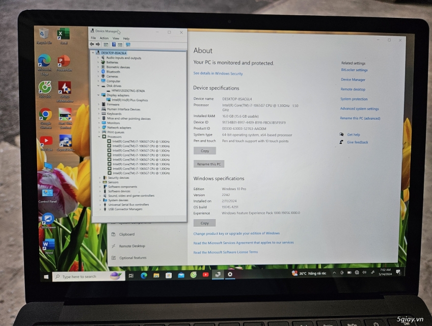 Surface laptop 3 i7 1065g7 16Gb 512Gb màn 2K giá hợp lý