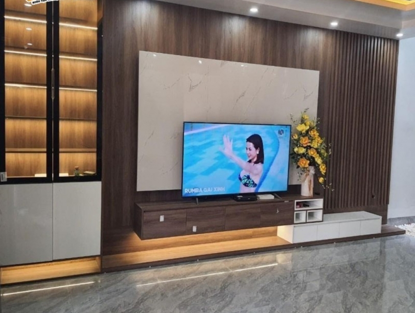 Nhận dịch vụ thi công thiết kế nội thất phòng khách trọn gói uy tín