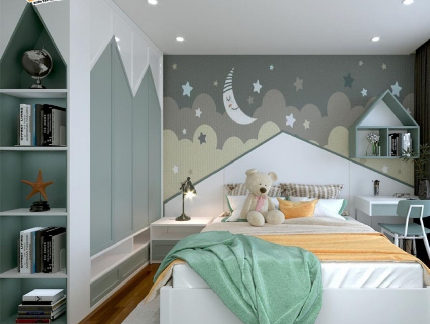 Nhận thiết kế thi công nội thất trọn gói phòng trẻ em nội thất home 3D