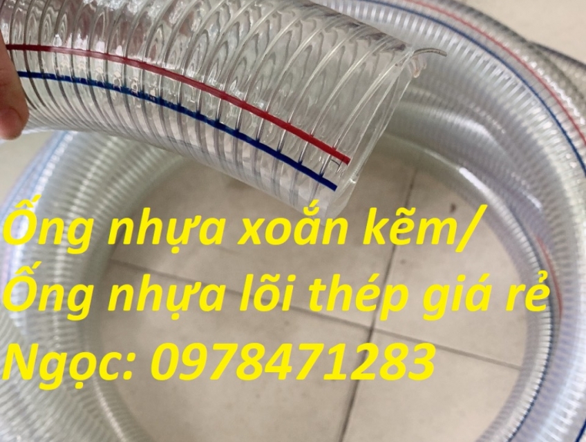 Ống nhựa lõi thép, ống nhựa mềm xoắn kẽm phi 13, phi 16, phi 20mm.