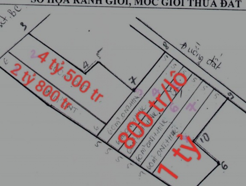 CHÍNH CHỦ CẦN BÁN LÔ ĐẤT TẠI XÃ TRUÔNG MÍT , HUYỆN DƯƠNG MINH CHÂU ,