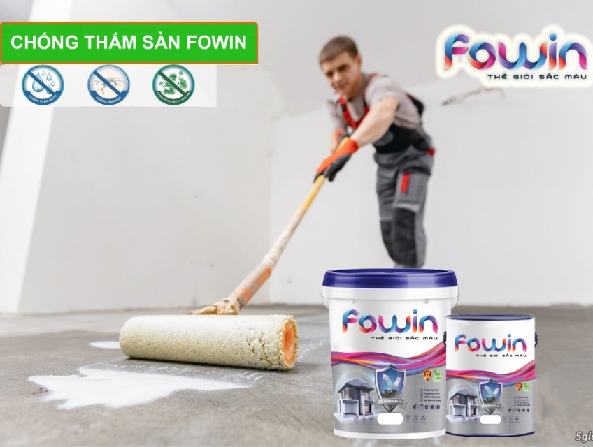 SƠN CHỐNG THẤM SÀN - SƠN FOWIN - GIẢI PHÁP CHỐNG THẤM SÀN HIỆU QUẢ