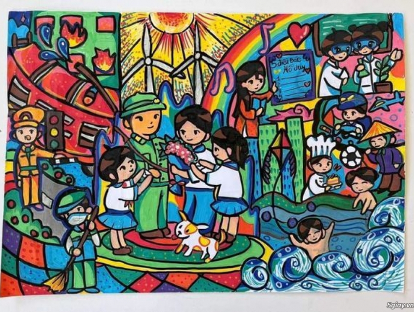 Lớp học vẽ cho bé ở Long biên